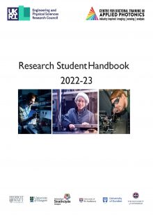 CDTAP student handbook 2022-23 front cover